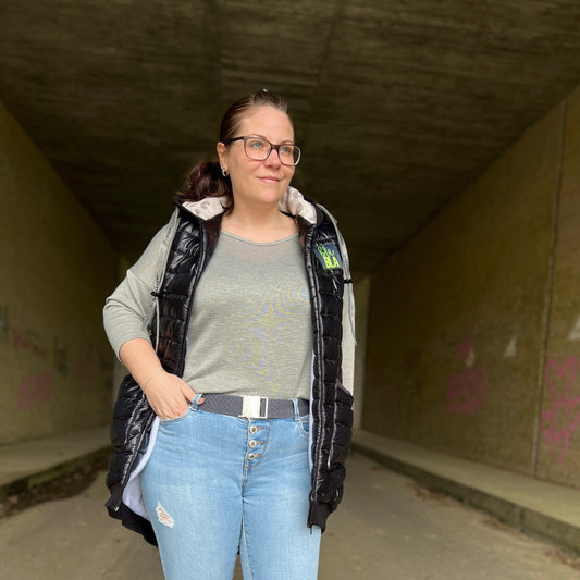 Steingrau Karomuster